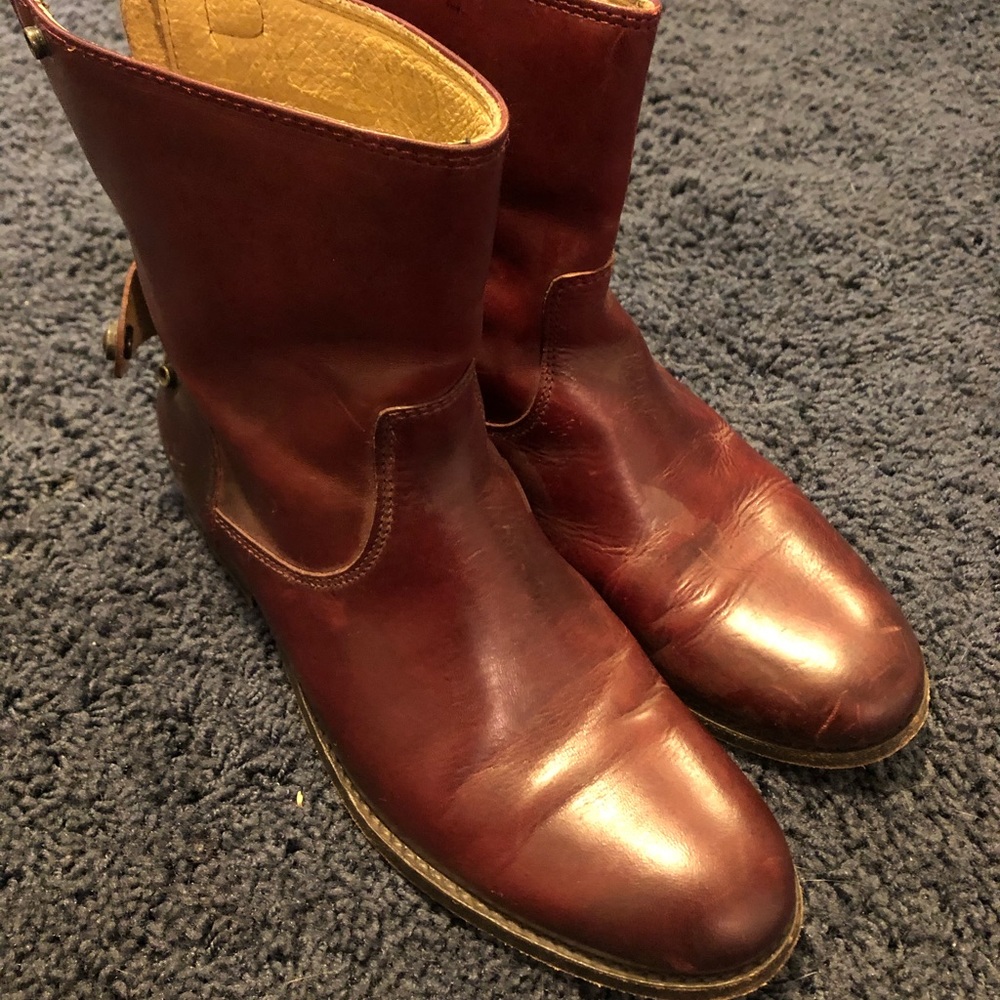 Frye Melissa short moto boots sz 6